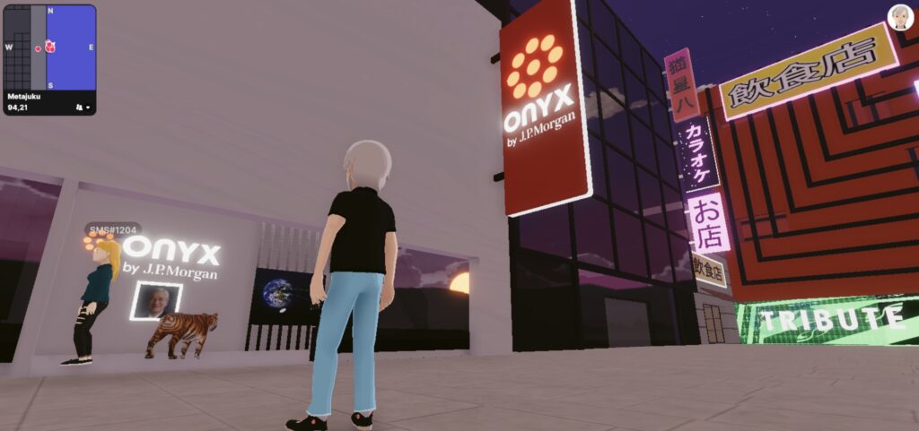 JPMorgan Onyx Lounge in Decentraland